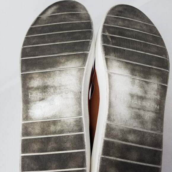 H By Halston Ellie Brown Slip on Mules Loafers Stretch Flats Women's Size 8 - Picture 11 of 14